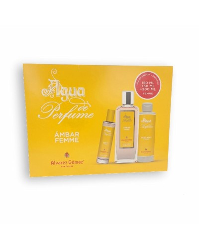Women's Perfume Set Alvarez Gomez ÁMBAR FEMME EDP 3 Pieces