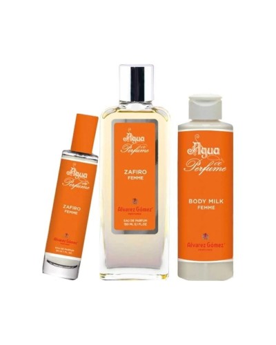 Parfumset voor Dames Alvarez Gomez ZAFIRO FEMME EDP Zafiro Femme 3 Onderdelen
