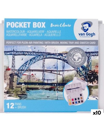 Sats med vattenfärger Talens Van Gogh Multicolour (10 antal)