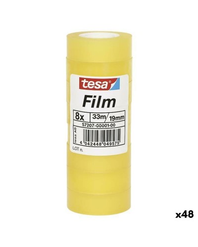 Självhäftande band TESA Transparent 19 mm x 33 m 8 Delar (48 antal)