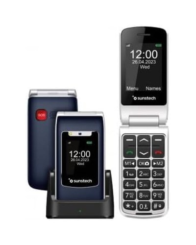 Mobiltelefon för seniorer Sunstech CELT23BL Blå 128 GB 2,4"