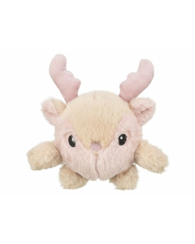 Jouet pour chien en peluche Trixie Beige Rose Polyester renne de noël 18 cm