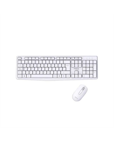 clavier et souris approx! X420W 1000DPI Blanc Espagnol Espagnol Qwerty
