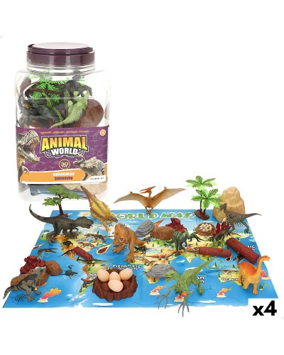 Set de Dinosaurios Colorbaby 18 x 10 x 6 cm 30 piezas 4 Unidades