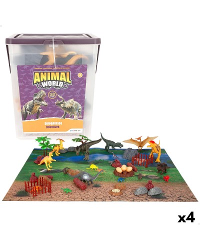 Set Dinosauri Colorbaby 20 x 12 x 7 cm 52 Pezzi 4 Unità