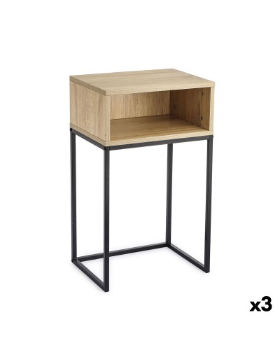 Side table MobleKit Brown Black 40 x 30 x 68 cm (3 Units)