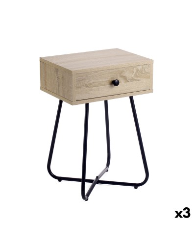 Sidobord MobleKit Brun Svart 40 x 34 x 60 cm (3 antal)