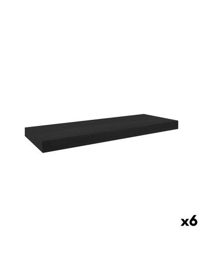Shelve MobleKit Black Wood 60 x 23,5 x 3,8 cm (6 Units)
