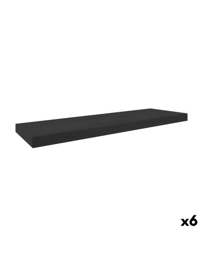 Hyllor MobleKit Svart Trä 80 x 23,5 x 3,8 cm (6 antal)