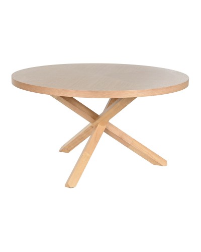 Esstisch Home ESPRIT natürlich Holz Kautschuk 137 x 137 x 75 cm