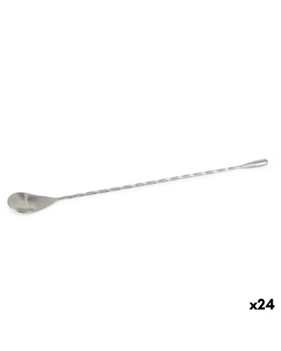 Cocktail Spoon My Bar Silver Stainless steel 30 x 2,8 cm 24 Units