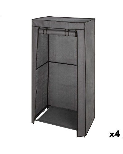 Wardrobe Max Home Dark grey 70 X 148 X 44 CM 4 Units