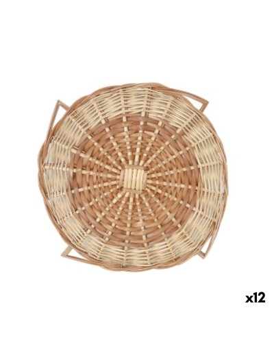 Dessous de plat Privilege Marron osier Ø 35 cm (12 Unités)