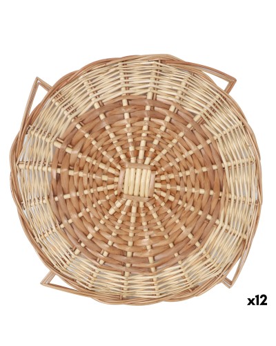 Dessous de plat Privilege Marron osier Ø 40 cm (12 Unités)