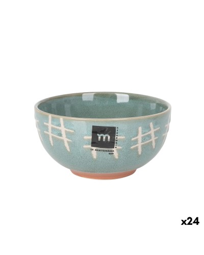 Bowl La Mediterránea Cuadric Ceramic 340 ml (24 Units)