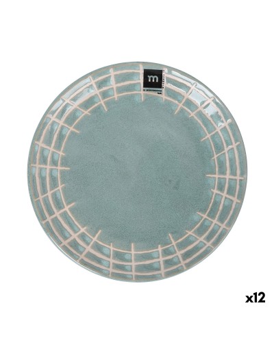 Piatto da pranzo La Mediterránea Cuadric Ceramica Ø 21 cm (12 Unità)