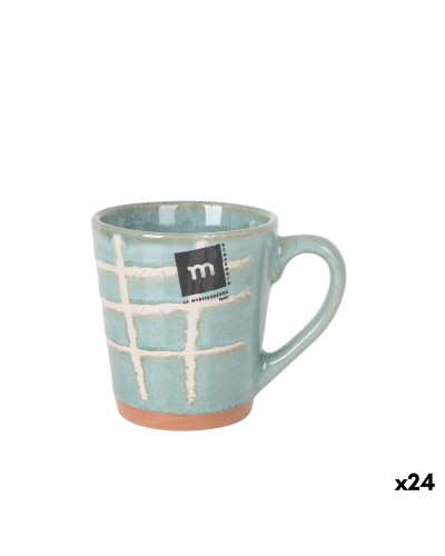 Tasse La Mediterránea Cuadric 220 ml Céramique (24 Unités)