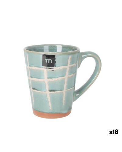 Tasse mug La Mediterránea Cuadric 320 ml Céramique (18 Unités)