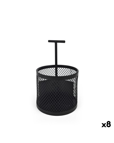 Organizer My Bar Zwart Metaal 14 x 22,5 cm (8 Stuks)