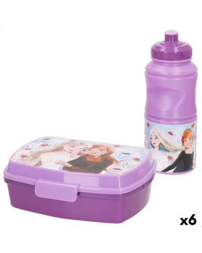 Portamerenda con Accessori Frozen 380 ml 17 x 5,5 x 13,5 cm (6 Unità)