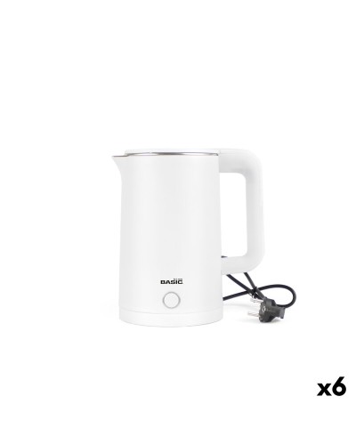 Vattenkokare Basic Home Vit 1500 W 2 L (6 antal)