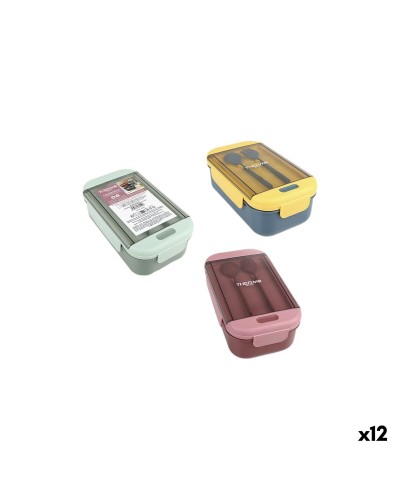 Porta pranzo ThermoSport Rettangolare 1,1 L (12 Unità)