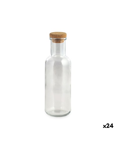 Glazen fles La Mediterránea Transparant Glas 1 L (24 Stuks)