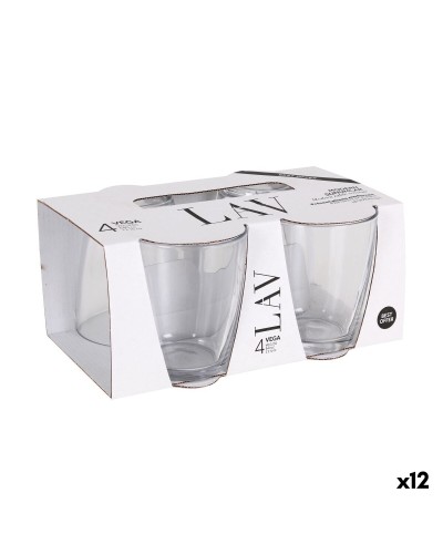 Glazenset LAV VEGA Transparant Glas 340 ml 4 Onderdelen (12 Stuks)