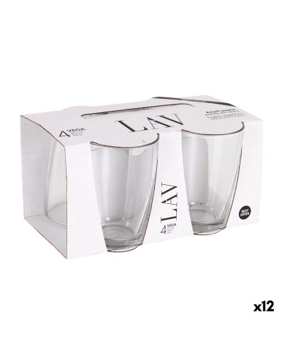 Glazenset LAV VEGA Transparant Glas 415 ml 4 Onderdelen (12 Stuks)