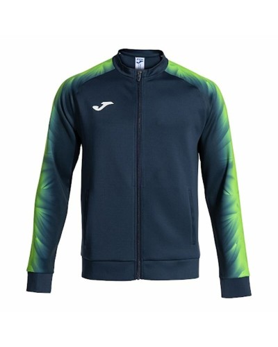 Heren Sportjas Joma Sport Elite XI Marineblauw Limoengroen (S)