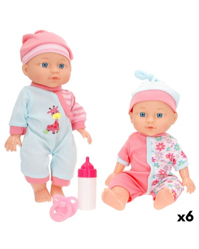 Babypuppe mit Zubehör Colorbaby 12 x 30 x 8 cm 6 Stück