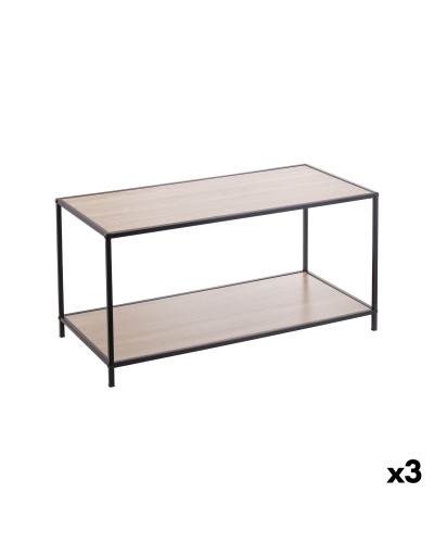 Tavolo aggiuntivo MobleKit Marrone Nero 78 x 38 x 38 cm Legno (3 Unità)