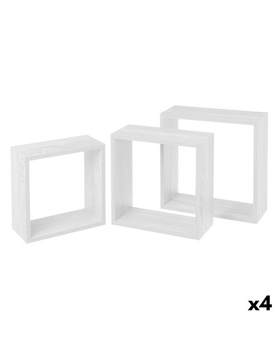 Estantes MobleKit Blanco 3 Piezas (4 Unidades)