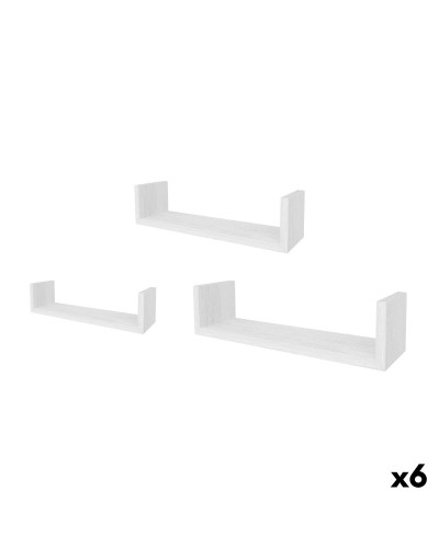 Estantes MobleKit Blanco 3 Piezas (6 Unidades)