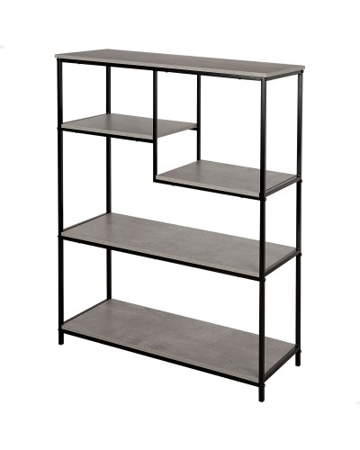 Étagère Max Home Fer Bois MDF 5 Etagères 75 x 100 x 30 cm