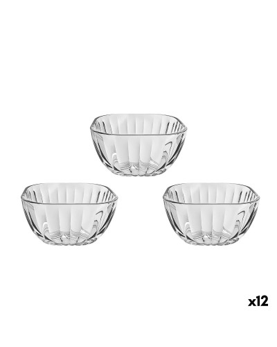 Schalenset La Mediterránea Edy Durchsichtig Glas 270 ml 3 Stücke (12 Stück)