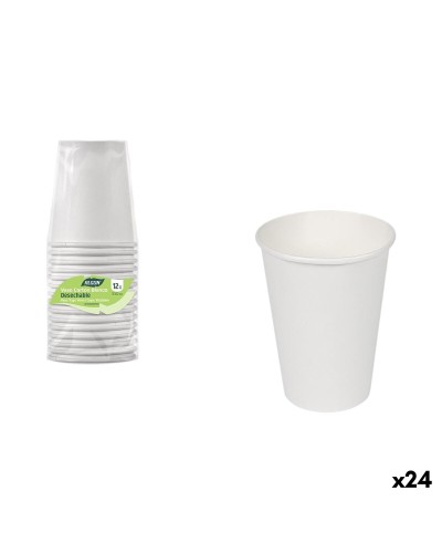 Glasset Algon Vit Papp 330 ml 12 Delar (24 antal)
