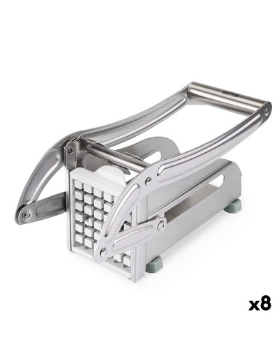 Cortador de Patatas Quttin Plateado Acero 26 x 9 x 12,5 cm (8 Unidades)