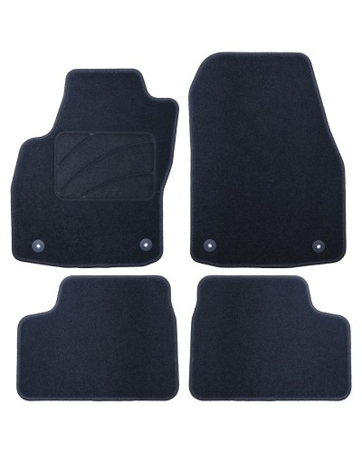 Set de Alfombrillas para Coche OCC Motorsport OCCOP0008 Negro Opel Astra H Twintop Cabrio 4 Piezas