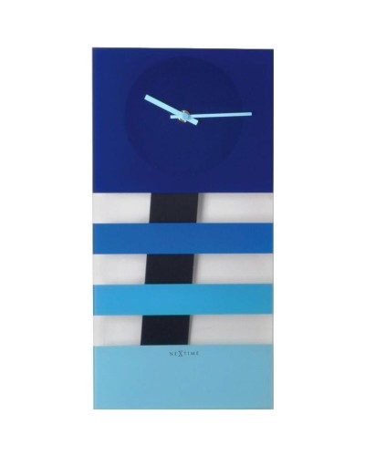 Reloj de Pared Nextime 2855BL: Elegante Módulo Redondo Negro de 38 x 19 cm, Muestra la Hora con Precisión.
