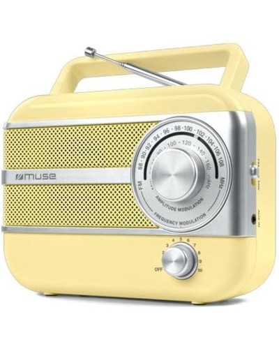 Radio Muse M056AG Keltainen AM/FM Retro