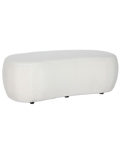 Banquette DKD Home Decor Blanc Noir 130 x 62 x 43 cm