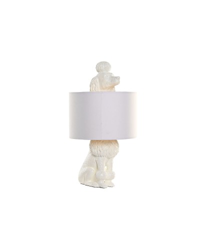 Bordslampa Home ESPRIT Vit Gyllene 50 W 220 V