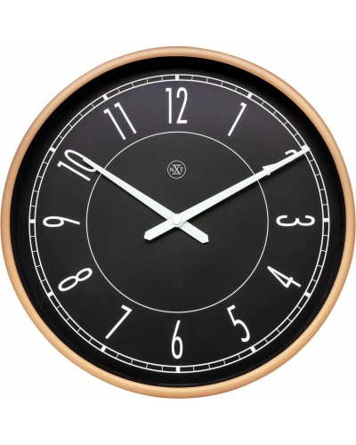 Nextime Wall Clock, Diameter 30 cm, Black
