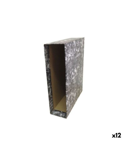 Filhållare Unipapel Svart 1/4 Papp (12 antal)