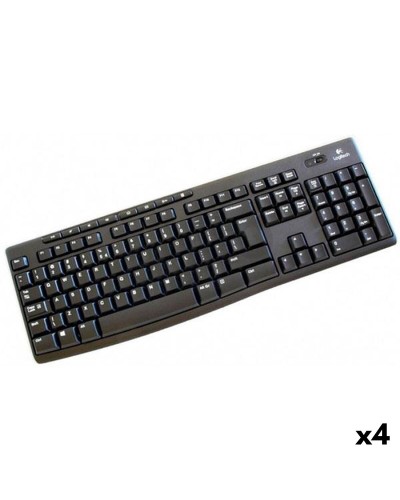 Teclado Inalámbrico Logitech K270 Negro Qwerty Español (4 Unidades)
