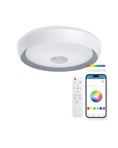 LED Flush-fitting ceiling light KSIX Glory F 58,3 w 6200 Lm (3000k - 6500k)