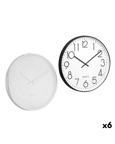Horloge Murale Gift Decor verre polypropylène 50 x 4,7 x 50 cm (6 Unités)