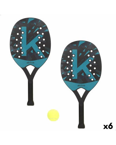 Palas de Playa con Pelota Aktive 22 X 47 X 3 CM (6 Unidades)