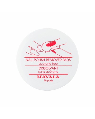 Solvente per smalto Mavala NAIL POLISH Dischi/Salviette togli smalto 30 Pezzi